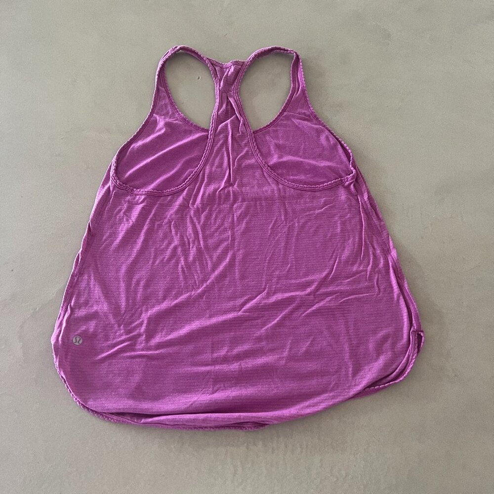 lululemon Razorback Tank Color: Berry Size 6